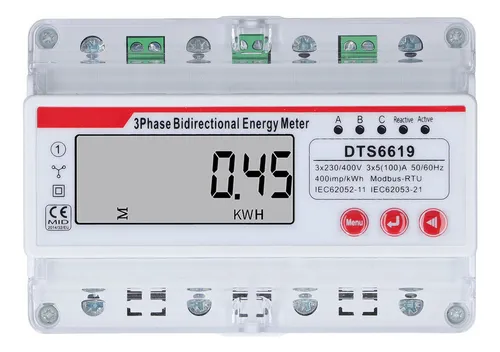 Medidores de energía bidireccionales para inyección cero
