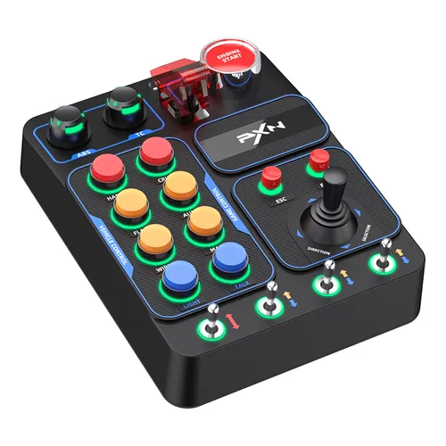 Panel de control sim racing con botones y encoders_02