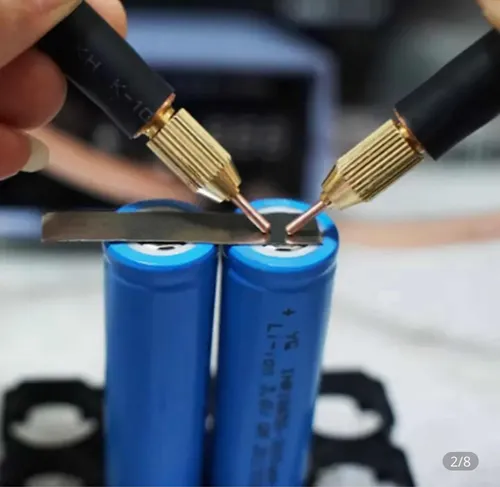 Soldadores de puntos para baterías