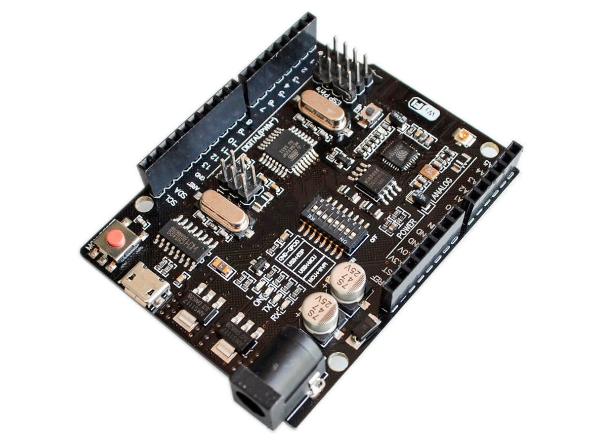 Placa Arduino Uno Compatible Atmega328 con m贸dulo WiFi ESP8266 para proyectos de rob贸tica
