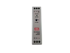 Fuente de Poder Meanwell MDR-20-12 para riel DIN, ideal para proyectos electrónicos
