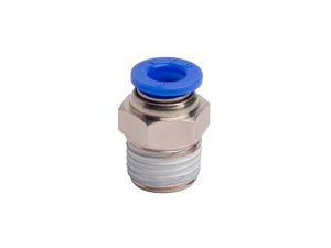 Conector Neumático PC6-M10 para tubo de 6mm, ideal para robótica y automatización