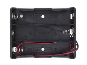 Porta Bater铆a 18650 x 3 Tenstar, ideal para proyectos de rob贸tica y electr贸nica.