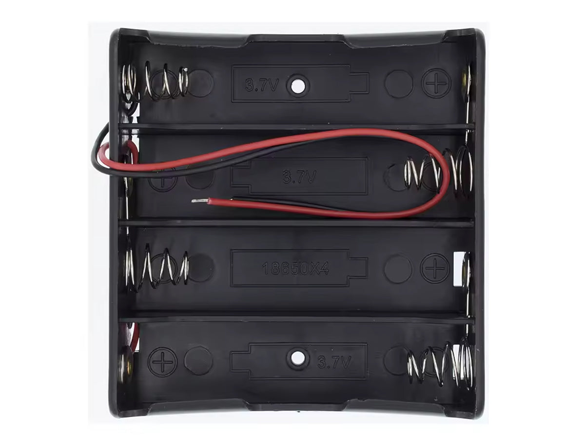 Porta Batería 18650 x 4 Tenstar para proyectos de robótica y electrónica
