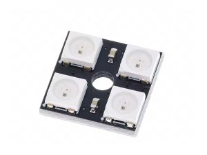 Módulo LED WS2812B 4bit RGB para proyectos de iluminación y visualización