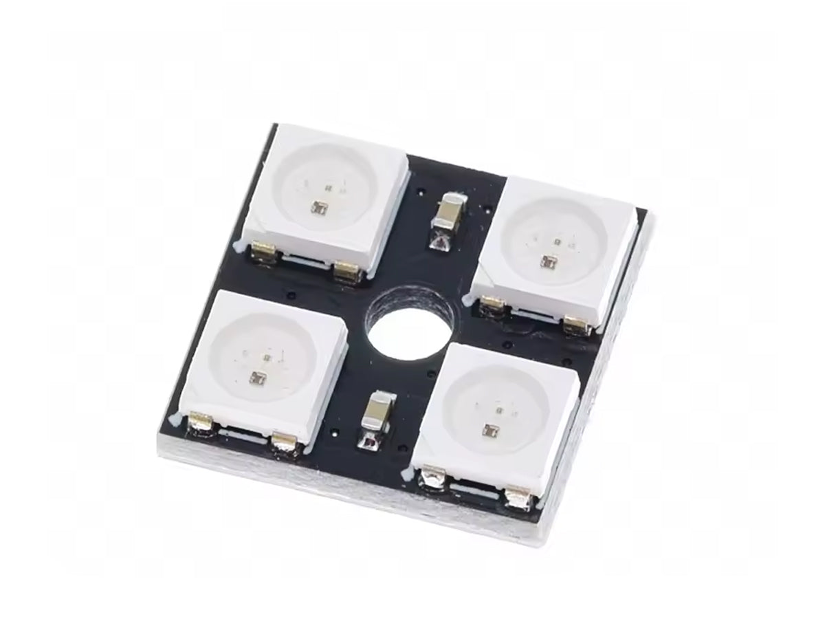Módulo LED WS2812B 4bit RGB para proyectos de iluminación y visualización