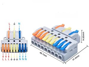 Conector Rápido KV439-C 3 In 9 Out para proyectos eléctricos