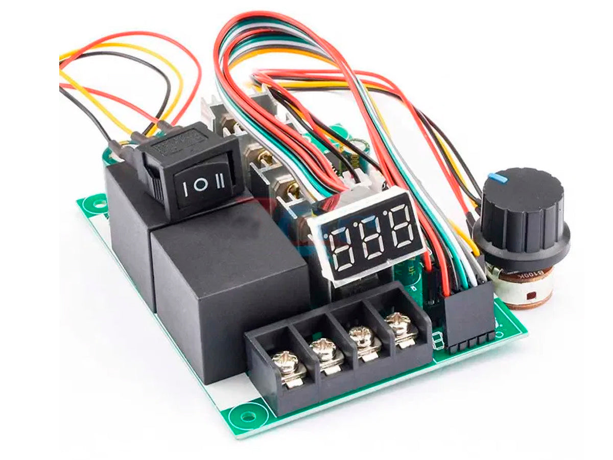Controlador de Velocidad PWM 10-55V 60A para motores DC en proyectos de robótica