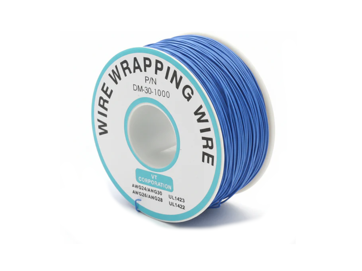 Cable 30 AWG Color Azul 190mts RobotLinKing para proyectos de robótica