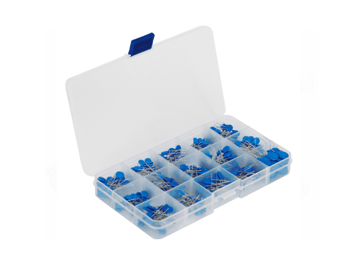 Kit Capacitores Cerámicos 1KV 3KV - 300 piezas para proyectos electrónicos