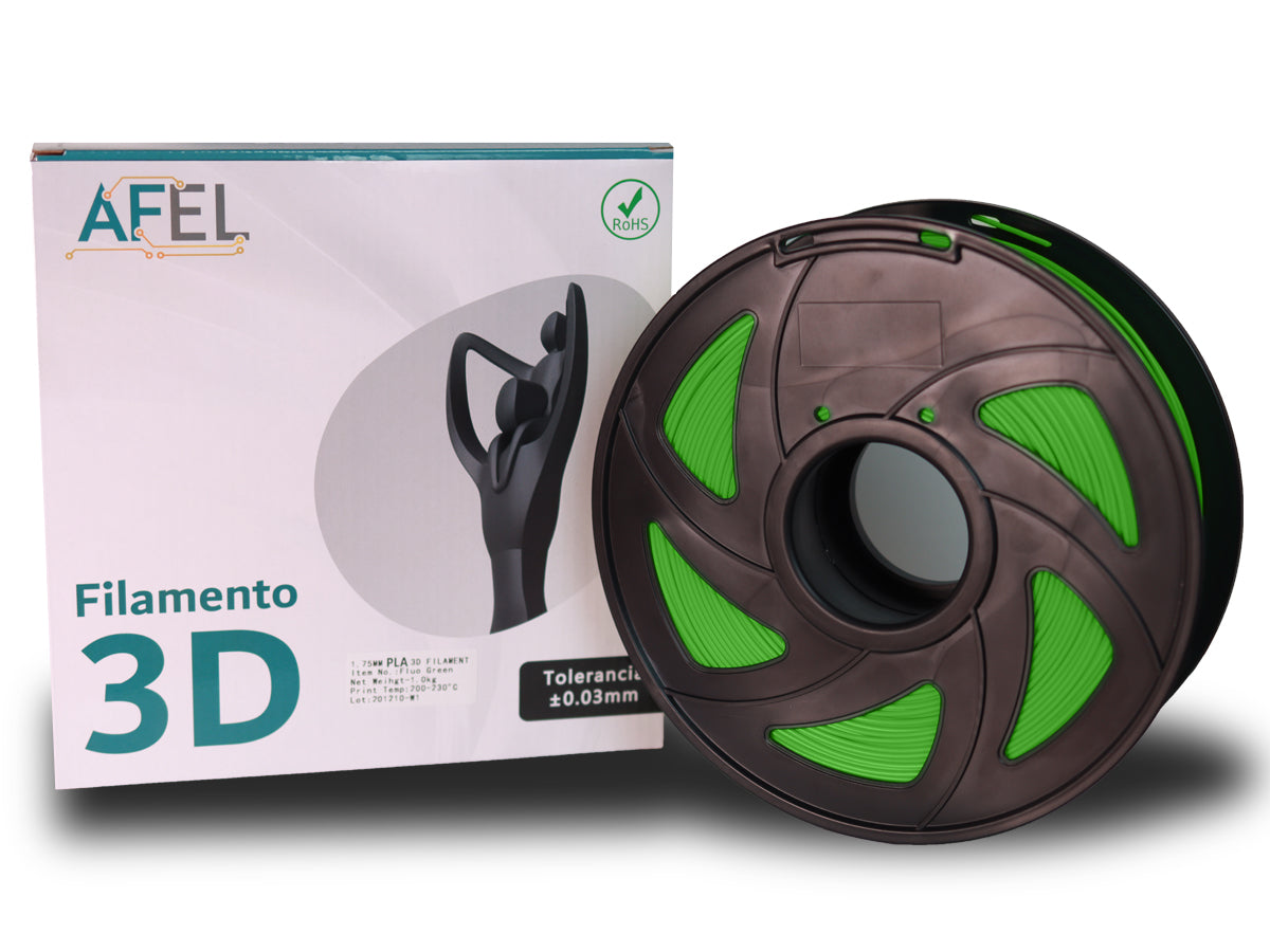 Filamento ABS Verde AFEL 1.75mm 1kg de Artillery para impresión 3D