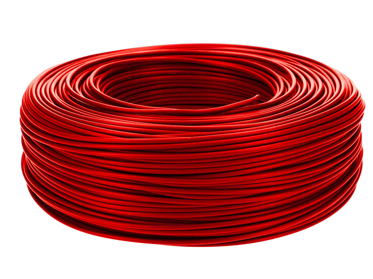 Cable AWG 24 Rojo 1 metro para proyectos electrónicos y conexiones