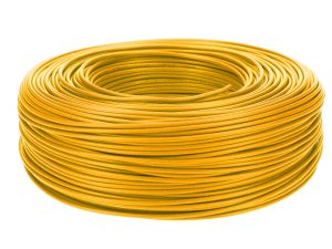 Cable AWG 24 Amarillo 1 metro para proyectos electrónicos
