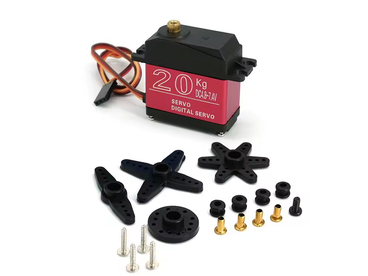 Servomotor Digital 20kg de Simple Robot Store, ideal para proyectos robóticos